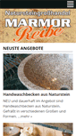 Mobile Screenshot of naturstein-reibe.de